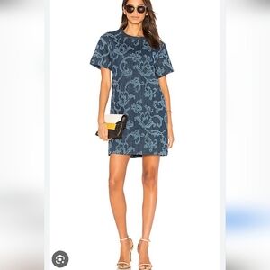 Rag & Bone Blue Patterned Mini Dress